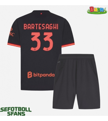 AC Milan Davide Bartesaghi #33 Tredjeställ Barn 2026-27 Kortärmad (+ Korta byxor)